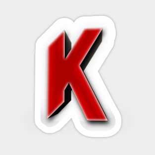 KaoS RED LOGO DESIGN Sticker